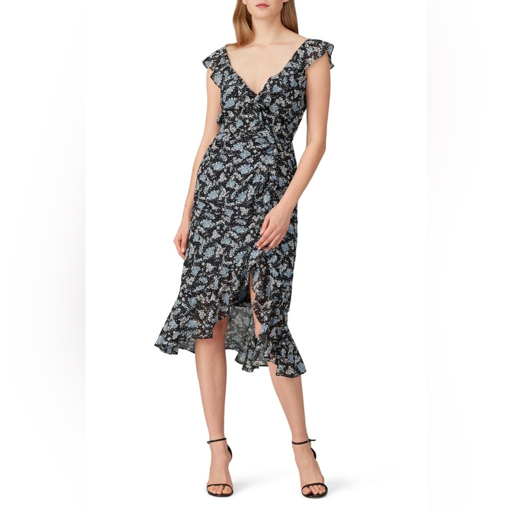 Veronica Beard Floral Amal Dress Silk